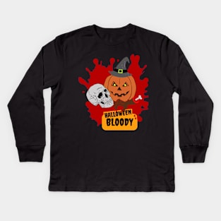 a bloody mixture of fear Kids Long Sleeve T-Shirt